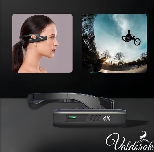 Caméra frontale 4K Valdorak avec un design élégant pour des vidéos haute définition en extérieur